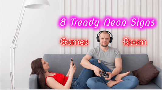 Neon Signs Idea for Game Room