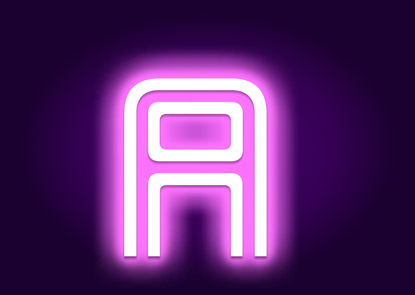 Name Initials A Neon Signs - Classic