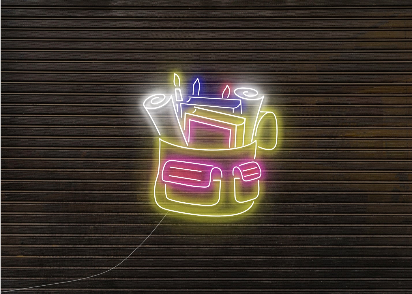 Backpack Neon Signs for Kids
