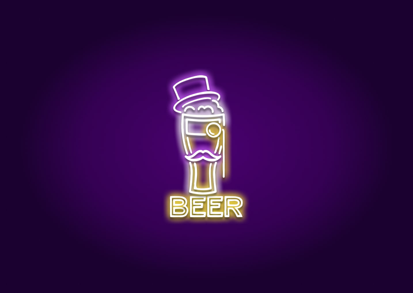 Beer - Cartoon Neon Signs