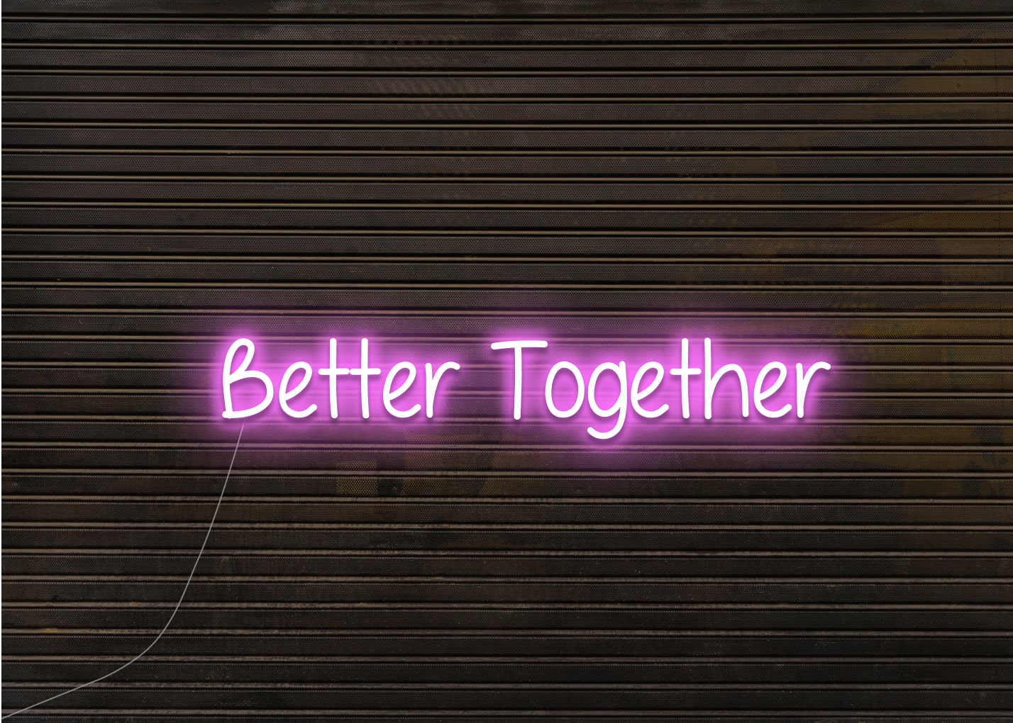 Better Together Script Neon Sign