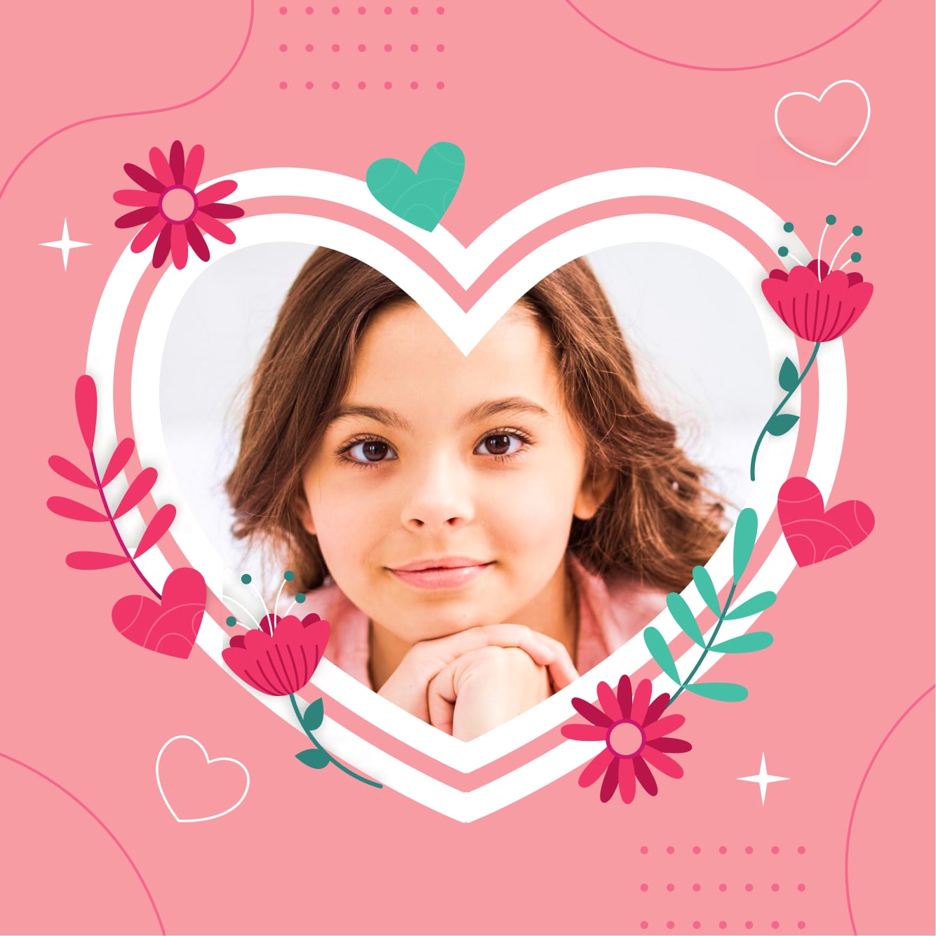 Blossom Heart Photo Acrylic Print