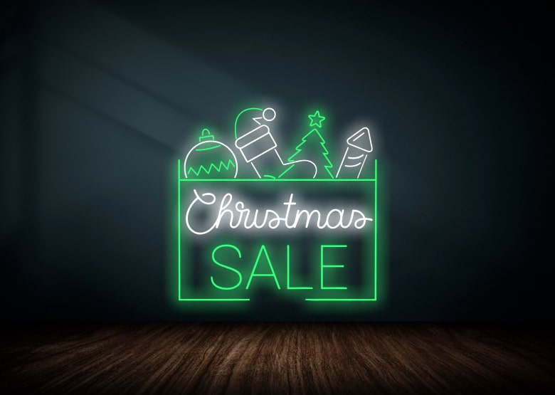 Christmas Sale Neon Sign