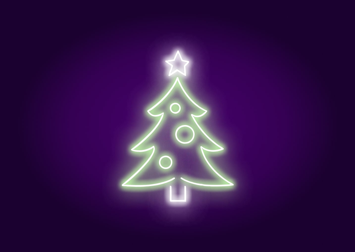 Christmas Tree - Green Color Neon Signs