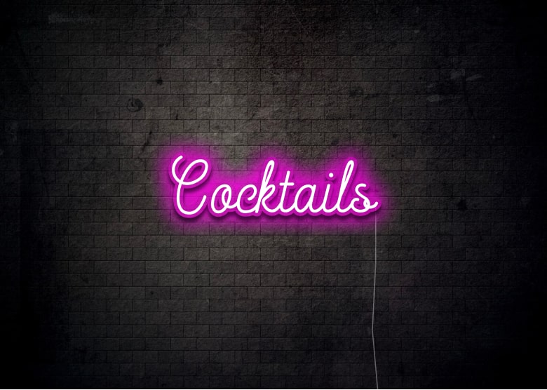 Cocktails - Neon Sign