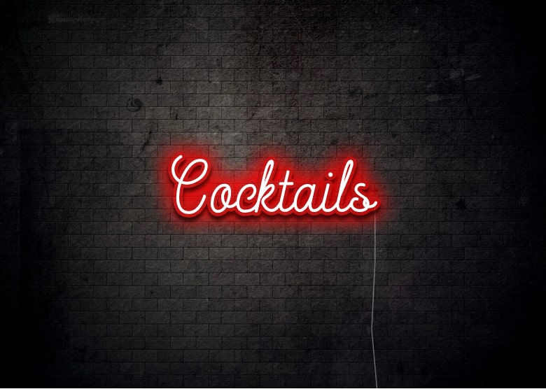 Cocktails - Neon Sign