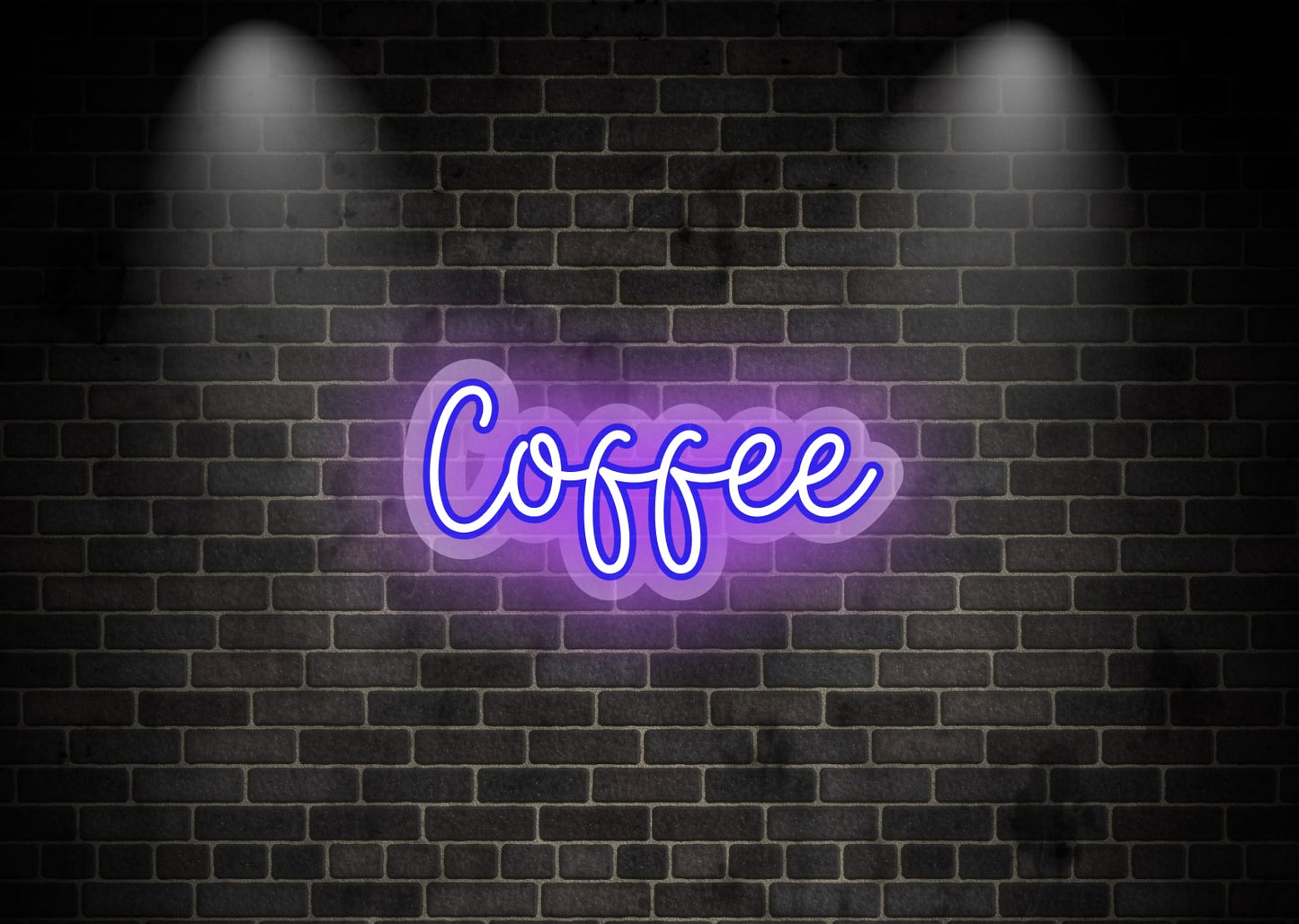 Coffee Purple Restaurant Neon Signs | OMG Neon