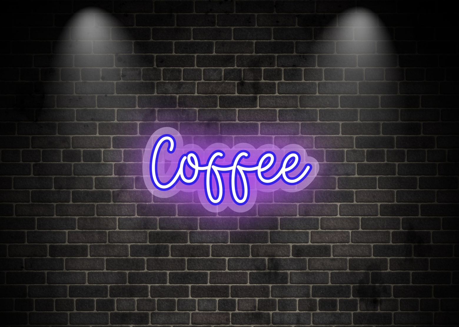 Coffee Purple Restaurant Neon Signs | OMG Neon