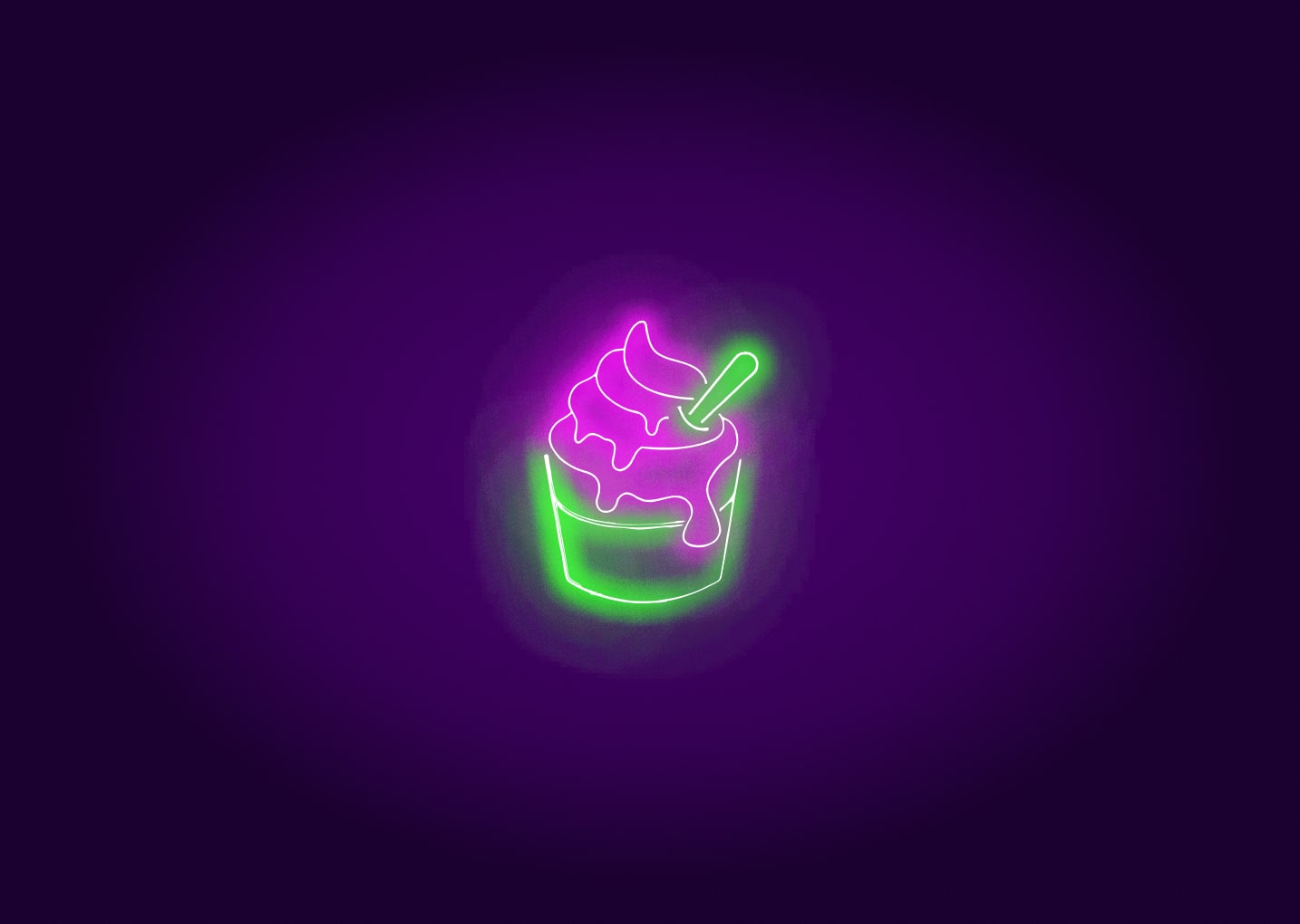 Cup Cake Neon Signs