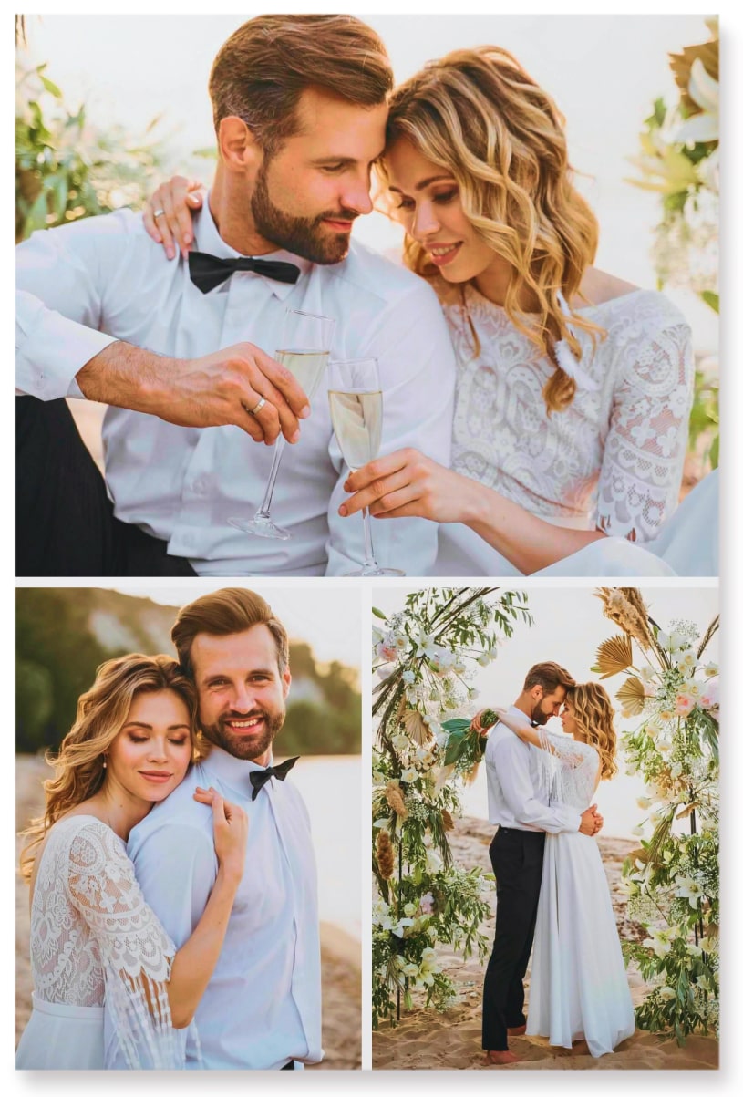 Gallery of Three Portrait Photo Acrylic Print