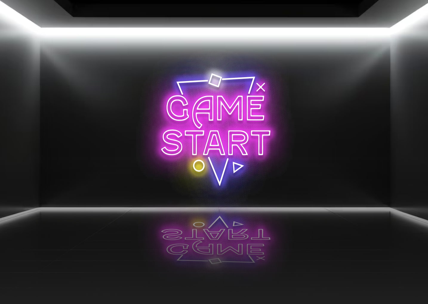Game Start - Gamers Neon Signs