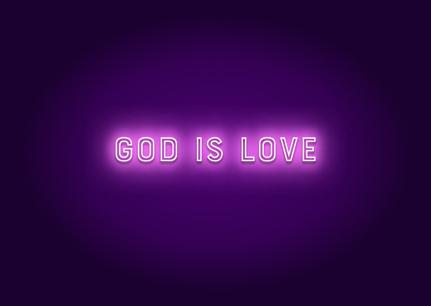 God is love - Neon Sign