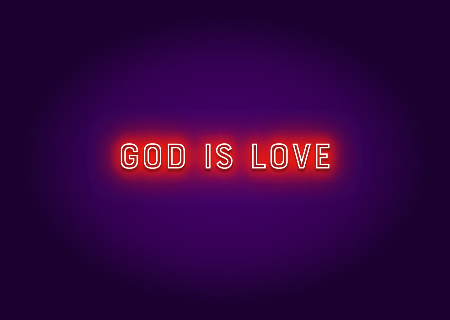 God is love - Neon Sign
