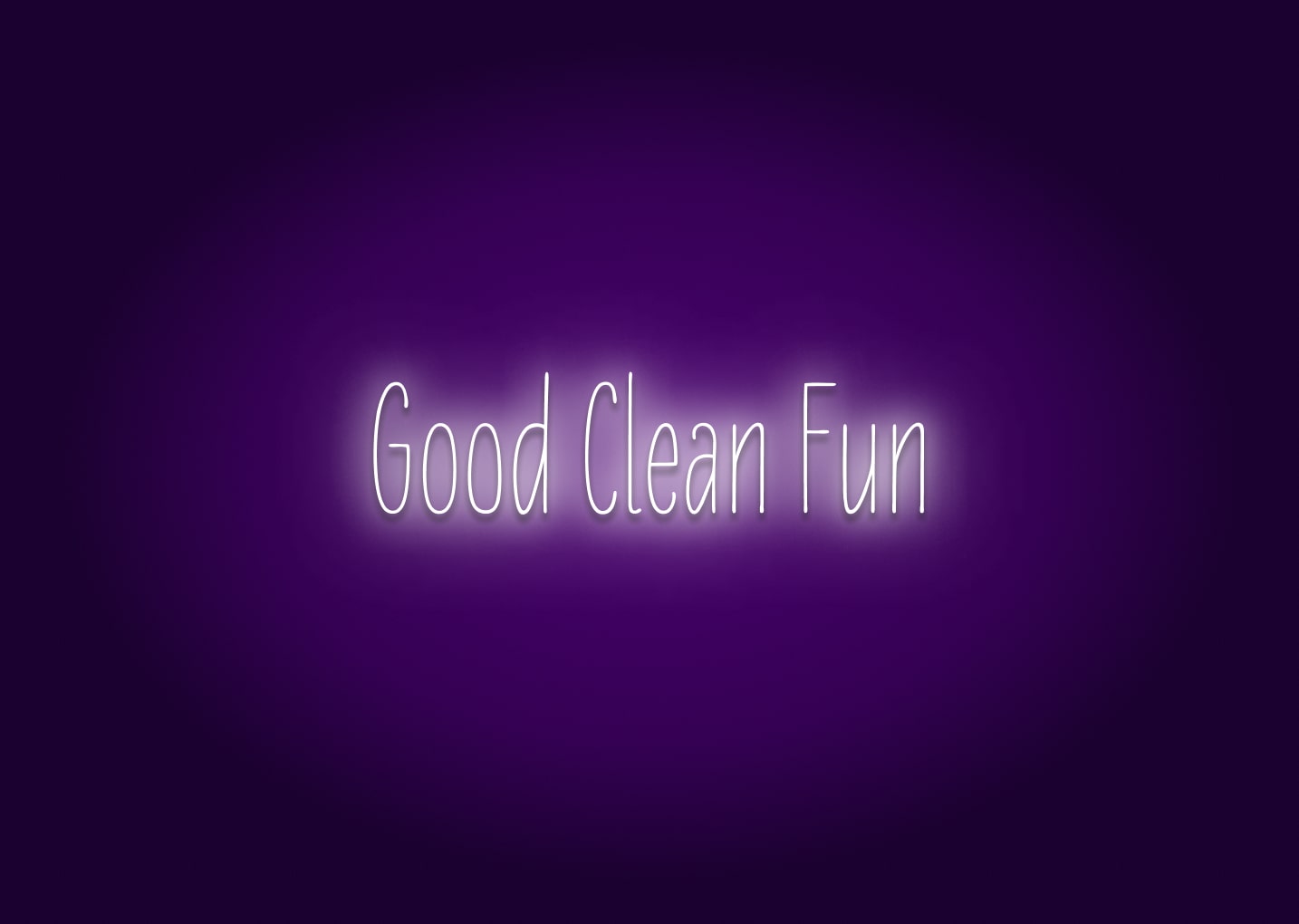 Good Clean Fun - Bathroom Funny Neon Signs