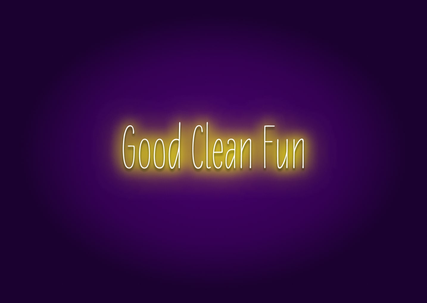 Good Clean Fun - Bathroom Funny Neon Signs