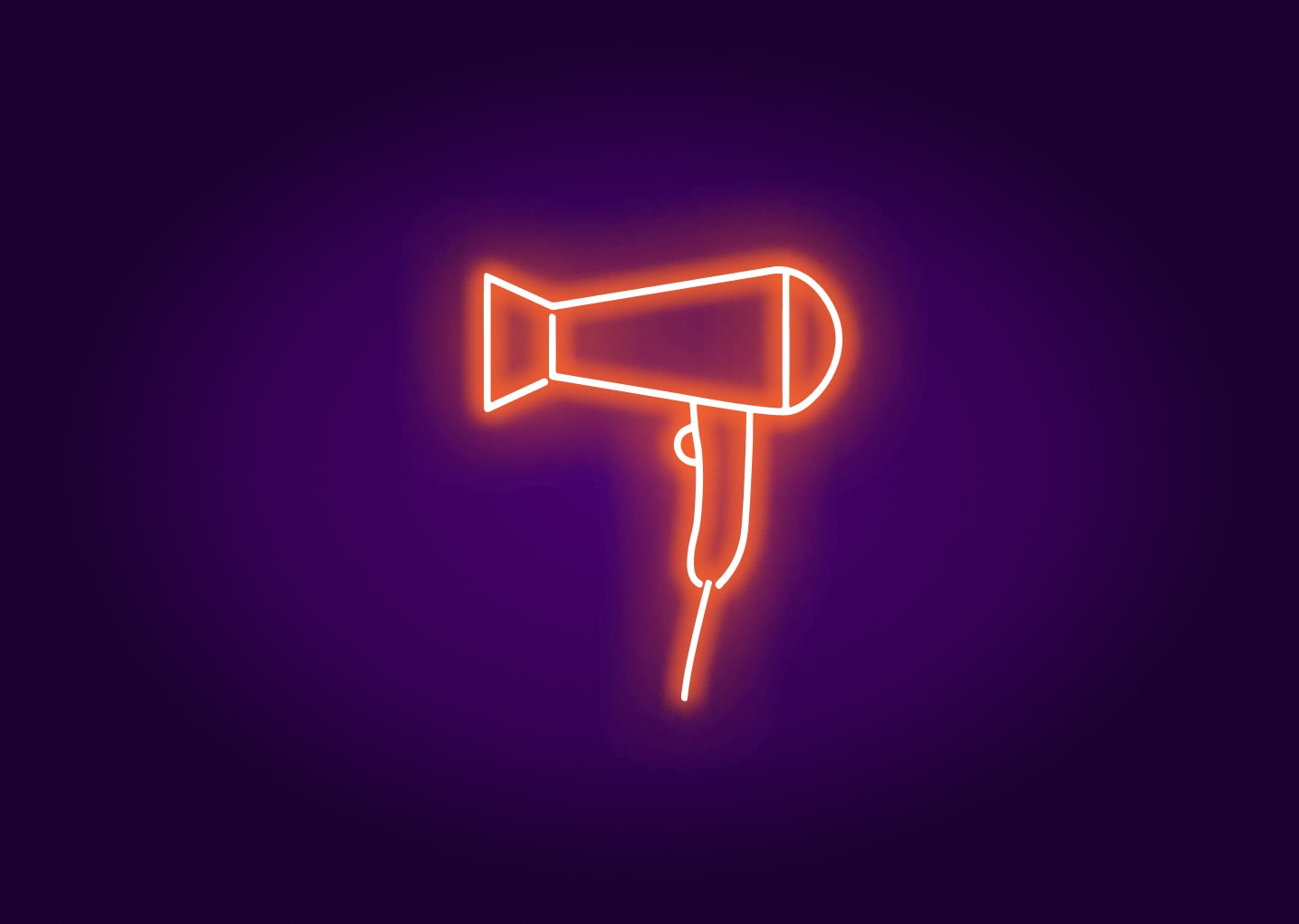 Hair Dryer Neon Signs