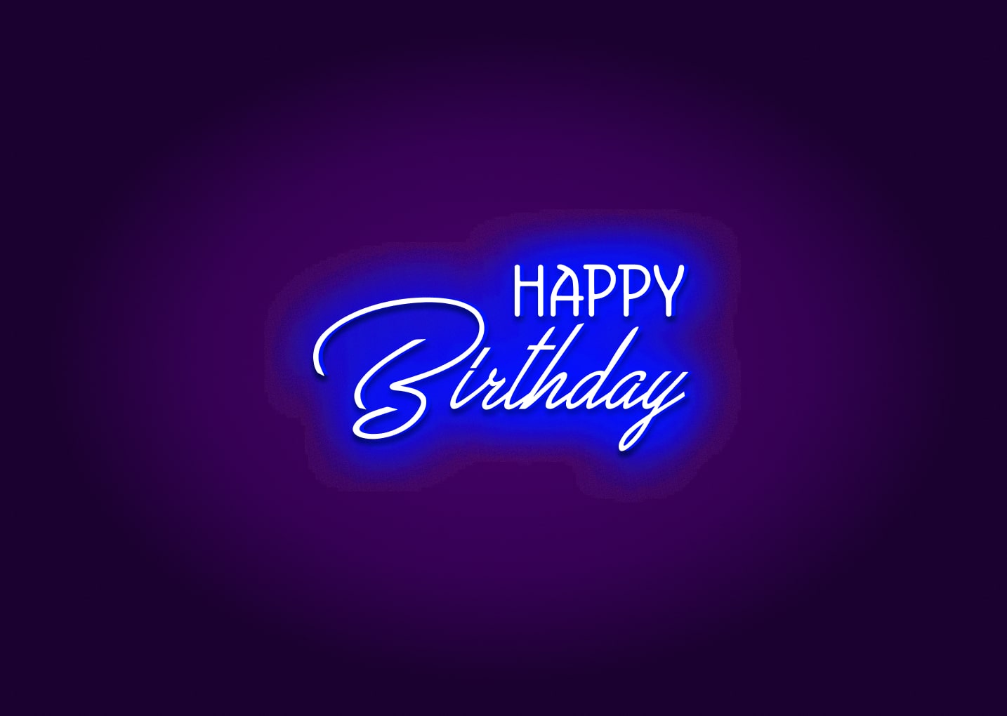 Happy Birthday Neon Sign