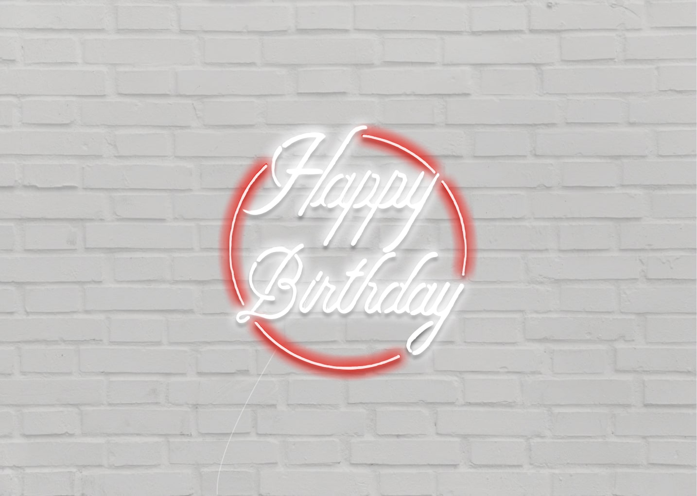 Happy Birthday Neon Sign Light