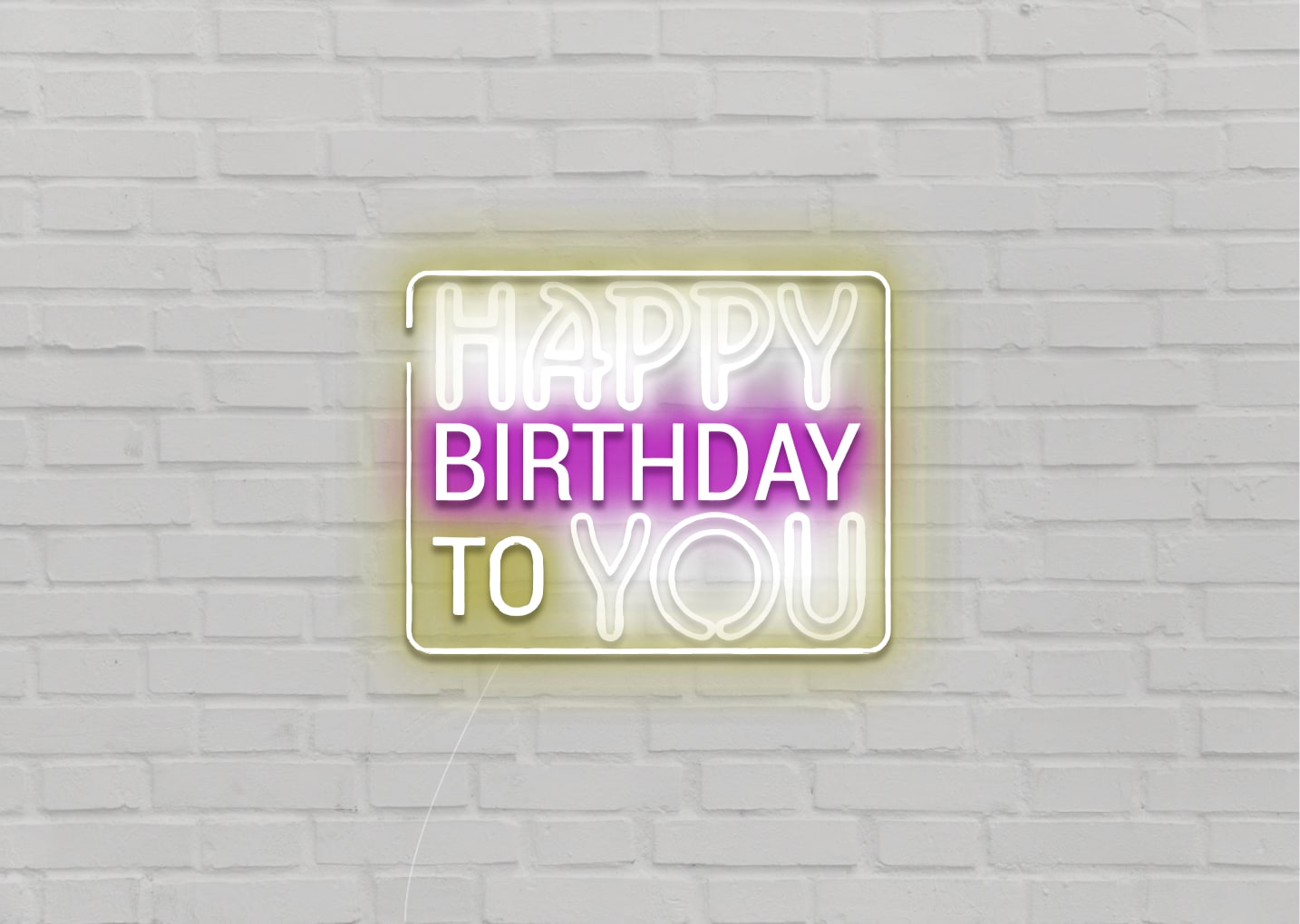 Happy Birthday To You Neon Sign