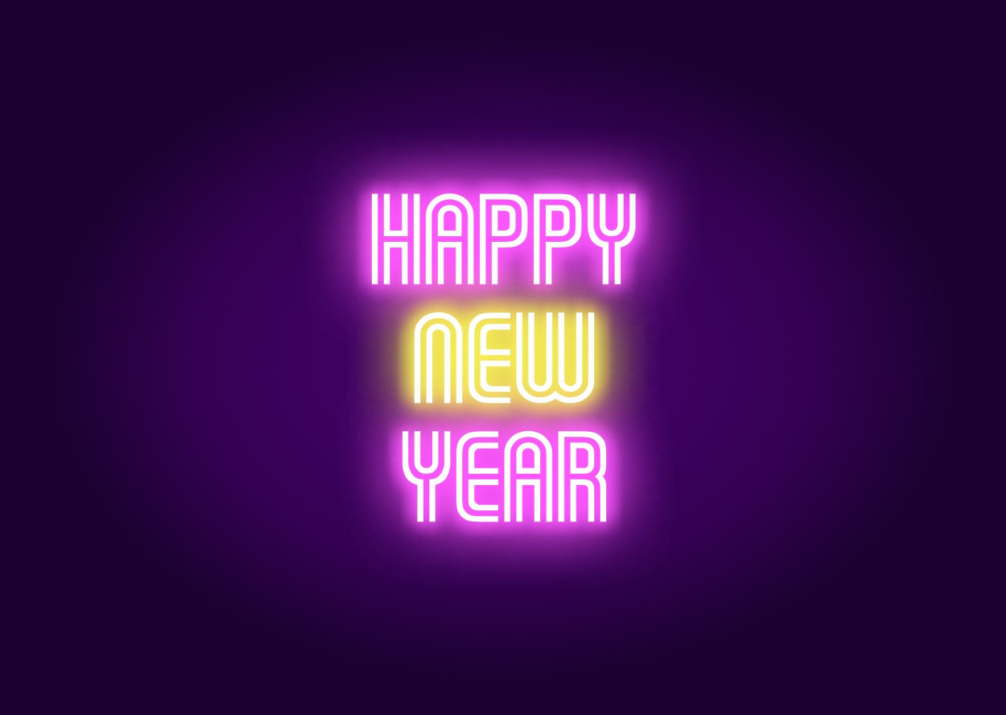 Happy New Year - Bold Neon Signs