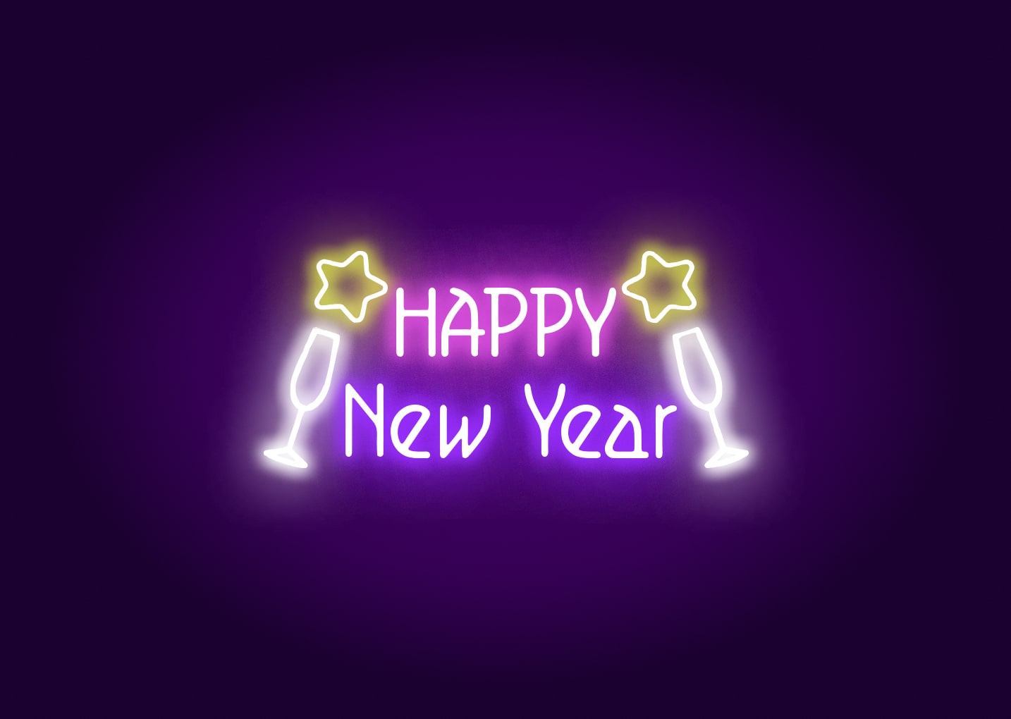 Happy New Year - Cheers Neon Signs