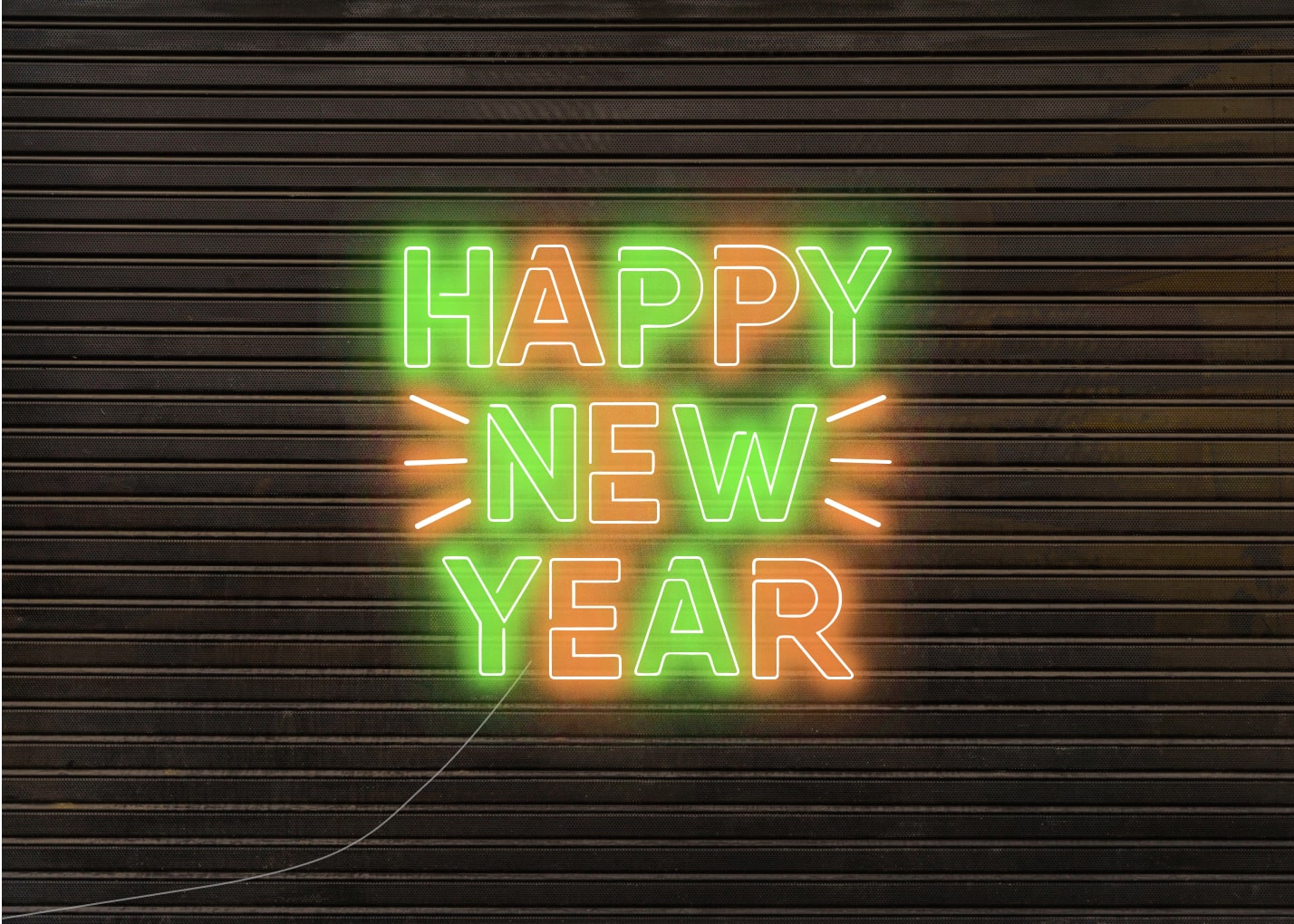 Happy New Year - Dual Color Neon Signs