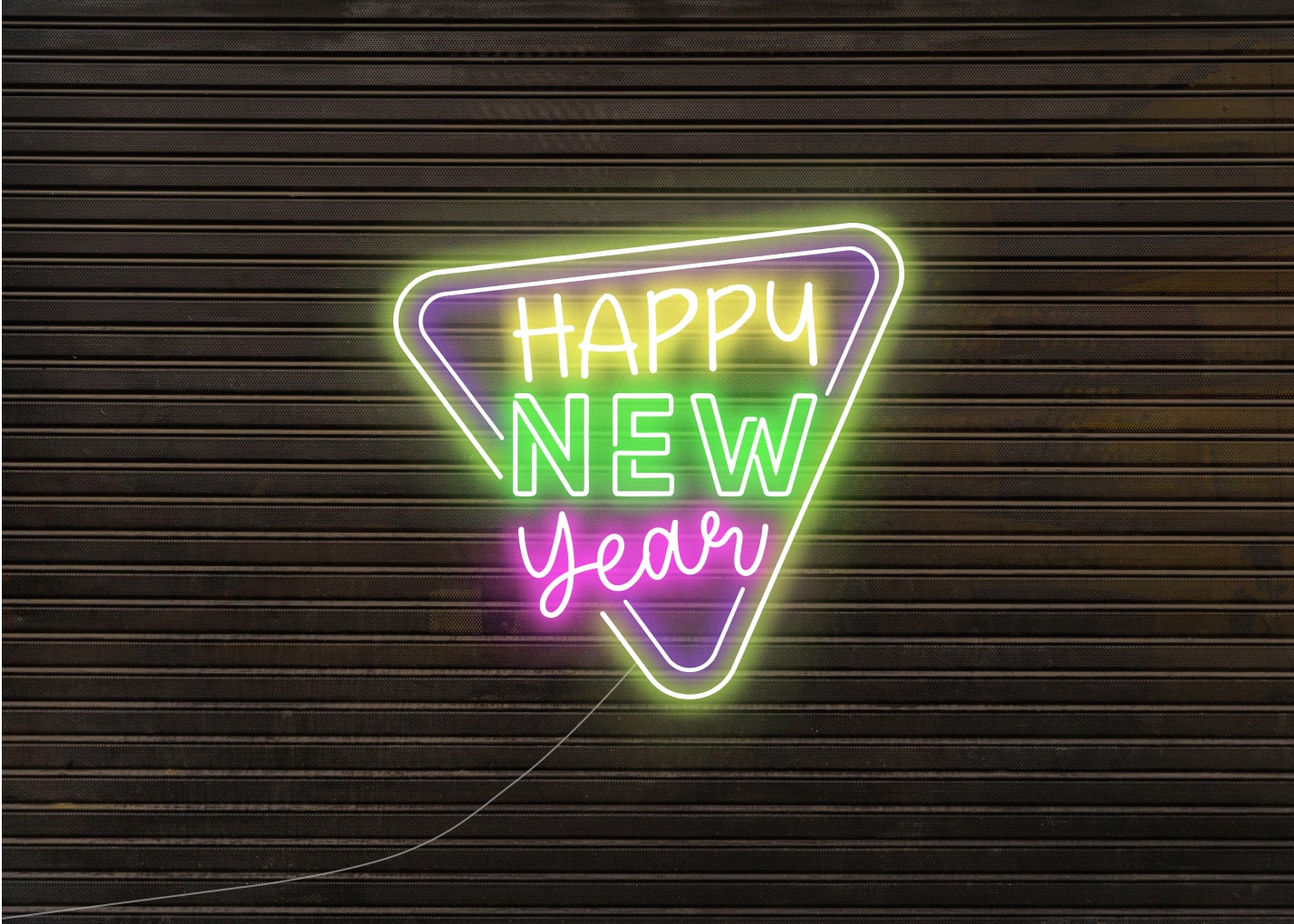 Happy New Year in Multiple Font