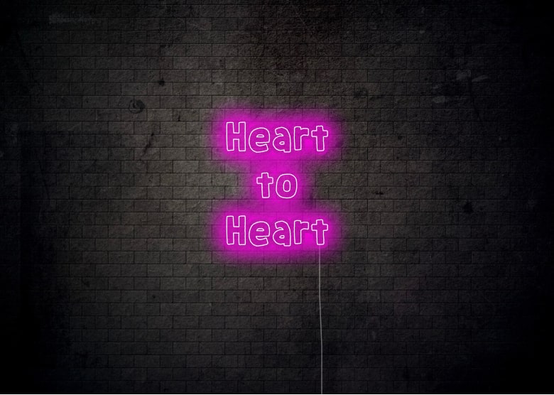 Heart to Heart - Neon Sign