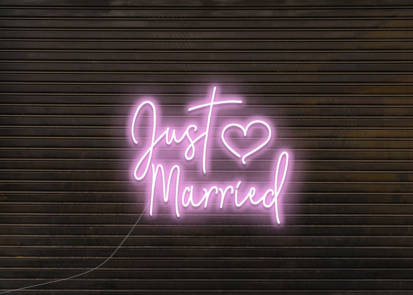Just Married Neon Sign