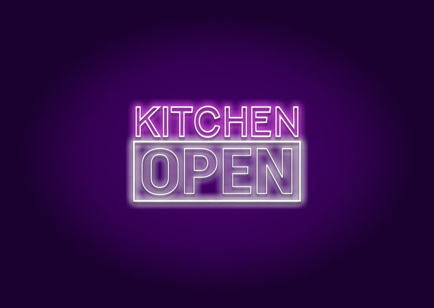 Kitchen Open Neon Signs