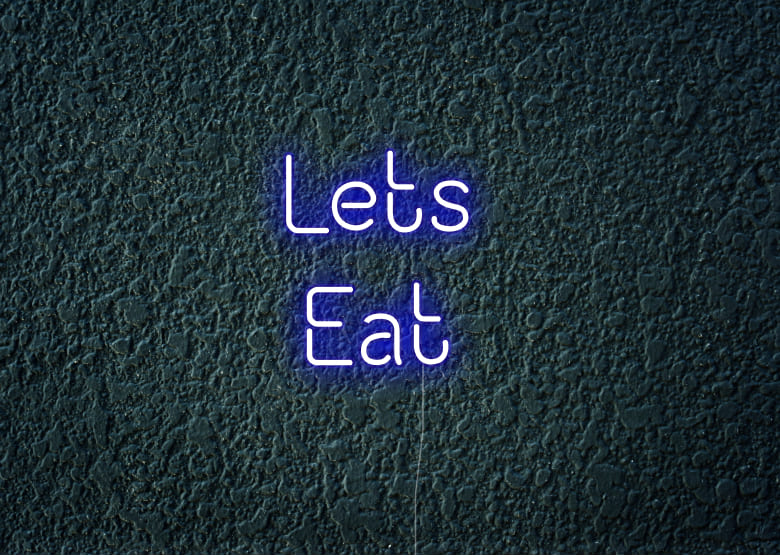 Lets Eat - Neon Signs