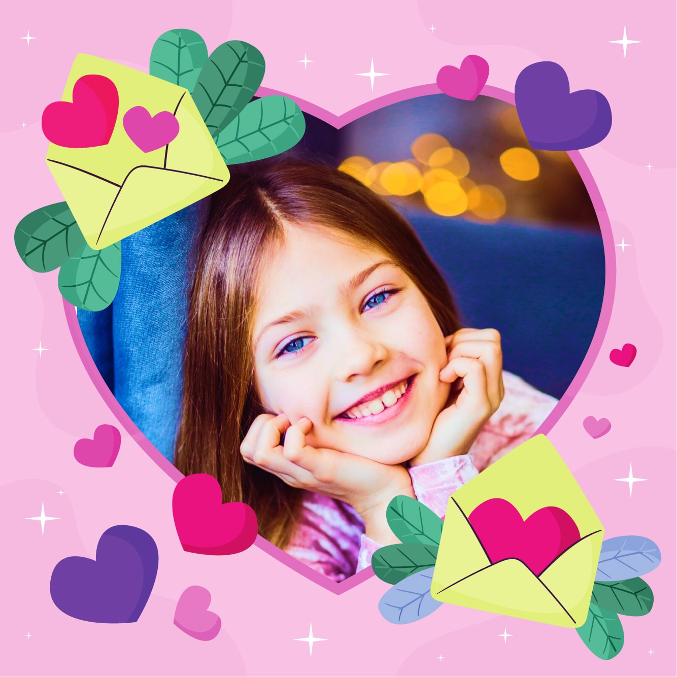 Letter from Heart Photo Frame Acrylic Print