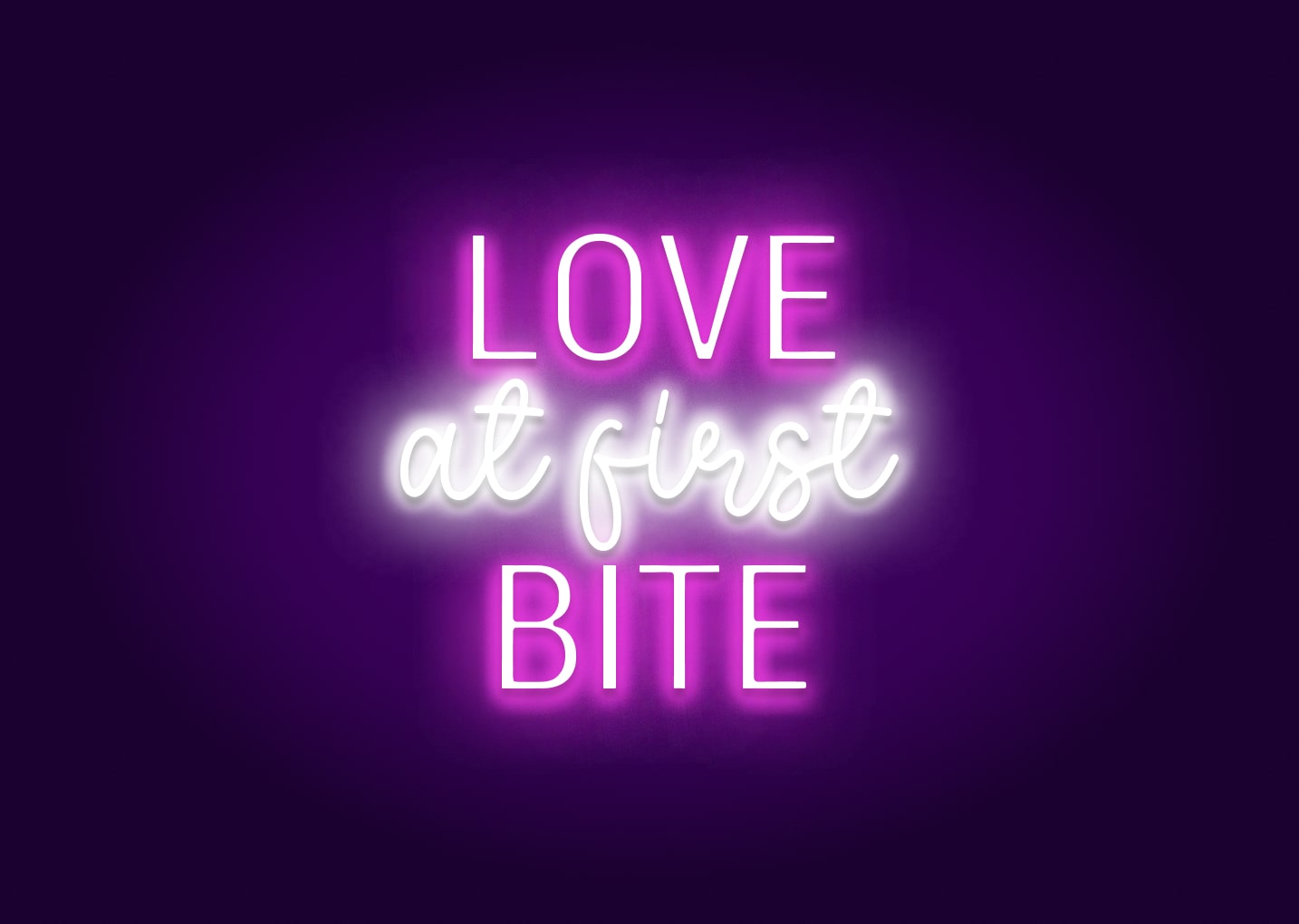 Love at First Bite Neon Signs