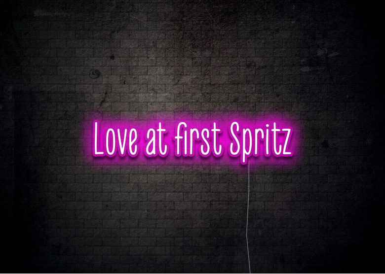 Love at First Spritz - Neon Sign