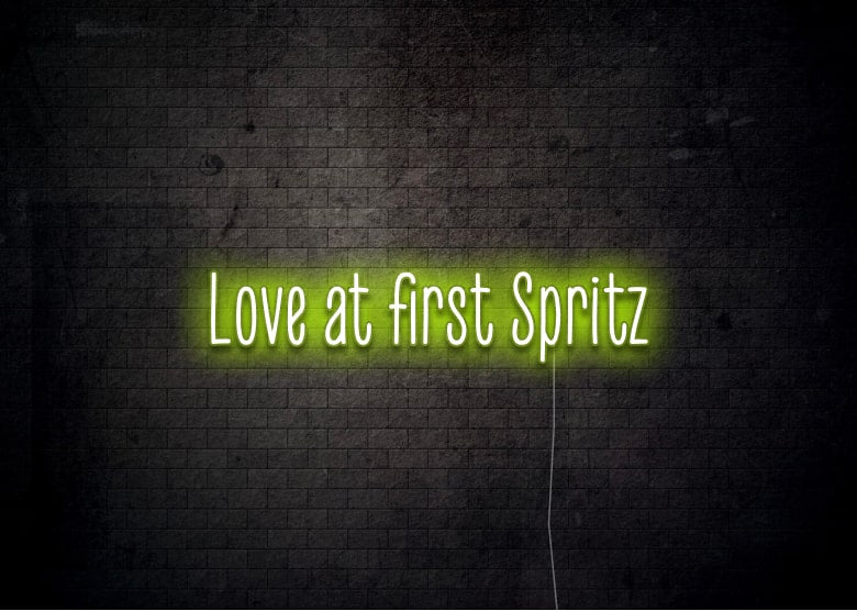 Love at First Spritz - Neon Sign