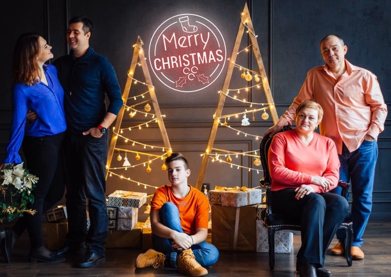 Merry Christmas Wish Neon Sign