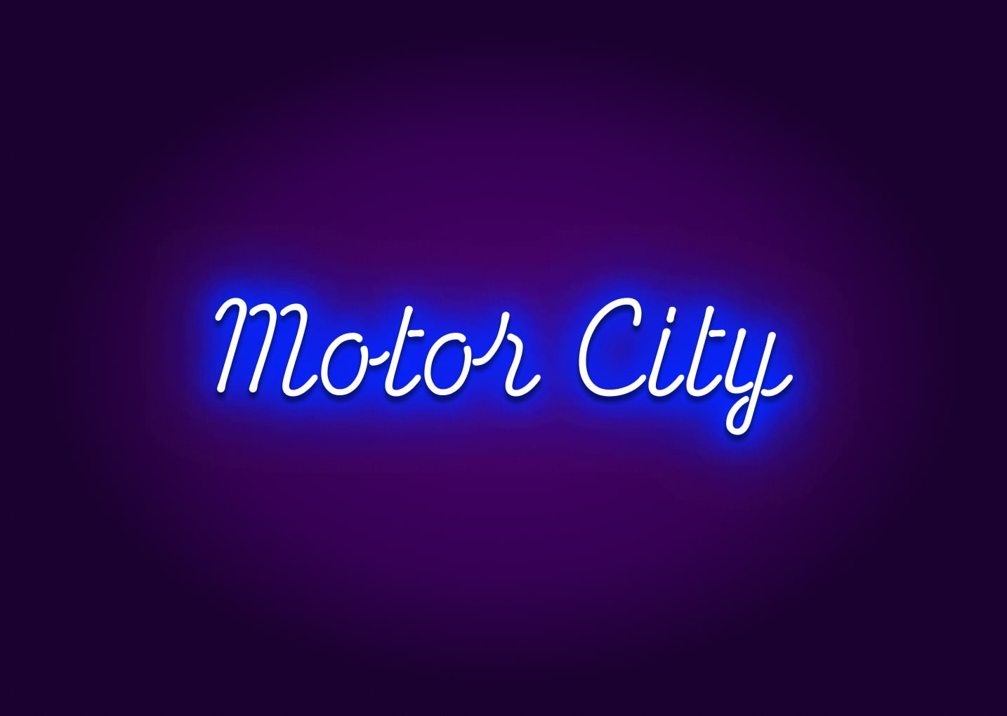 Motor City Neon Sign - Detroit