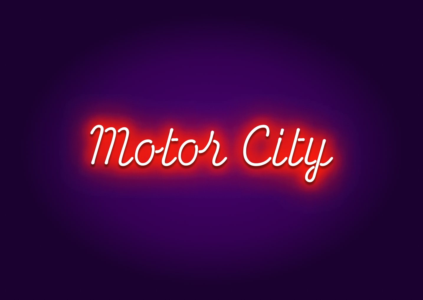 Motor City Neon Sign - Detroit