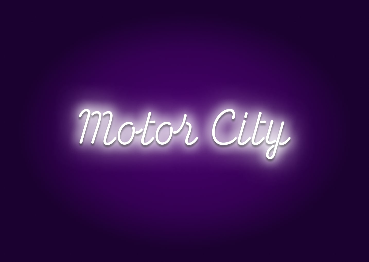 Motor City Neon Sign - Detroit