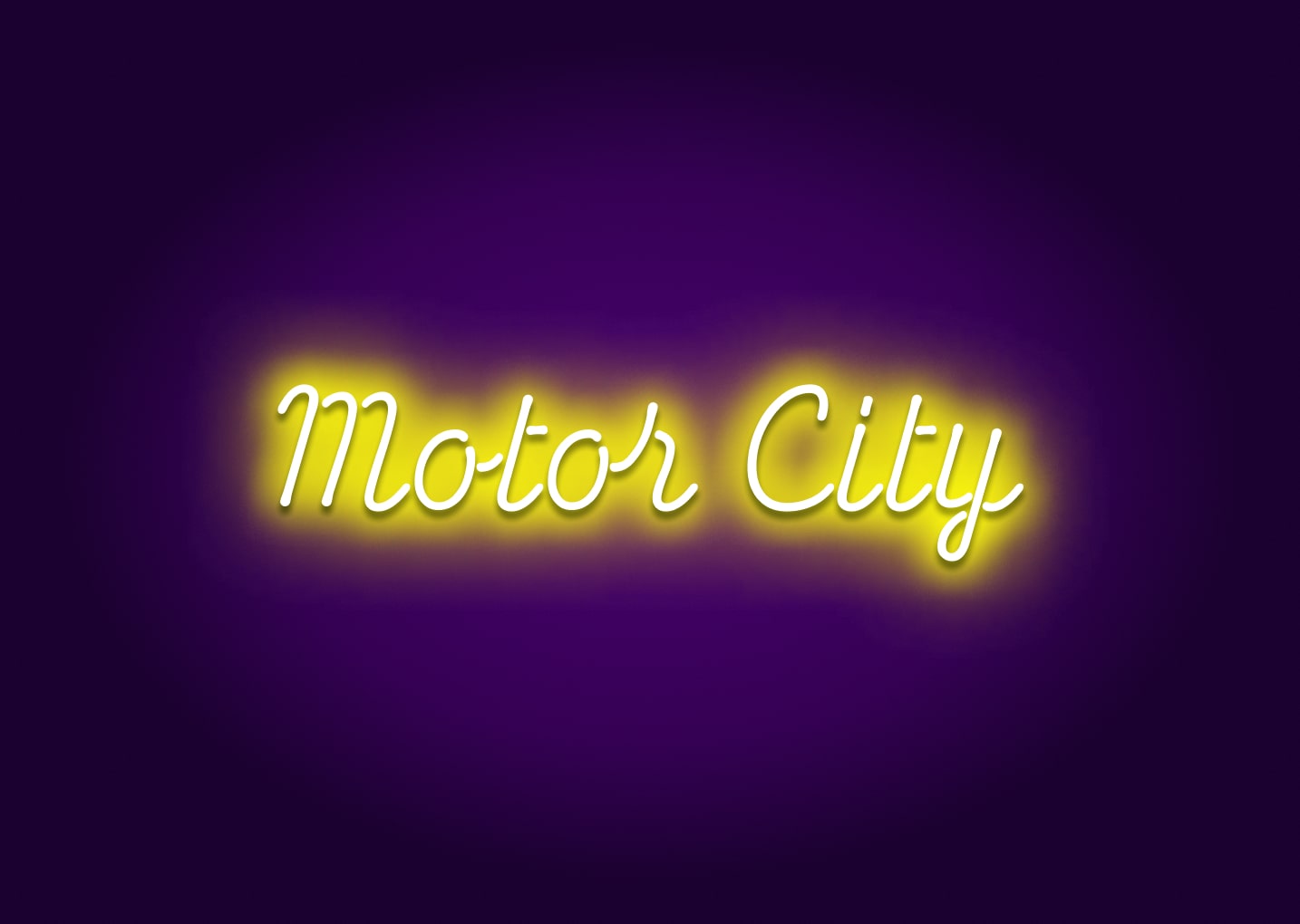 Motor City Neon Sign - Detroit