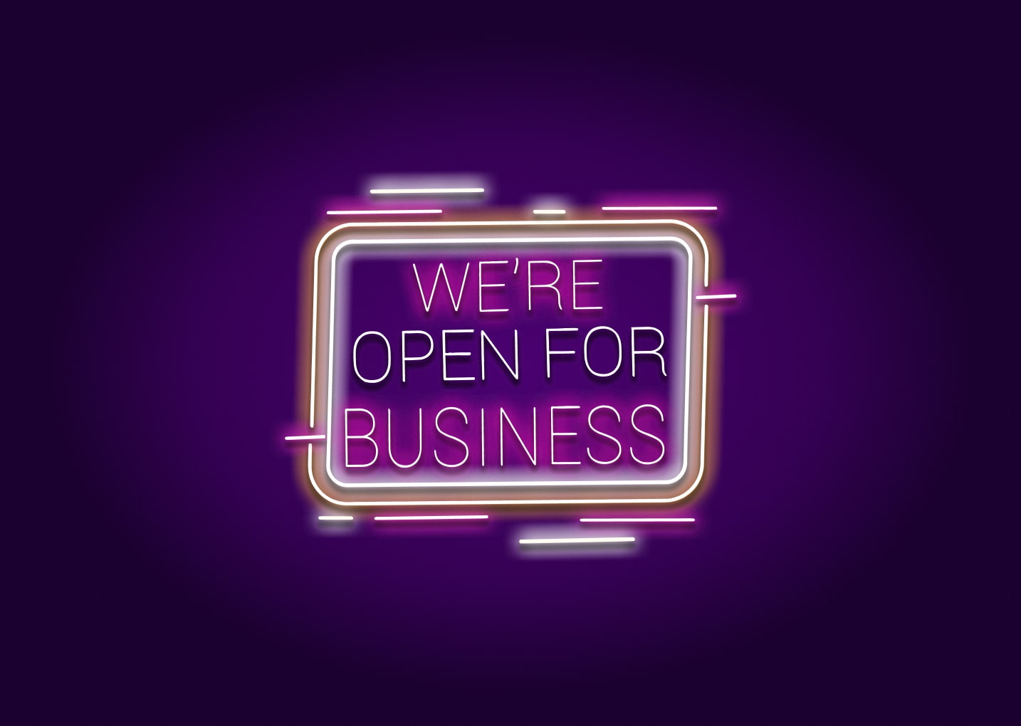 Open for Business Neon Signs