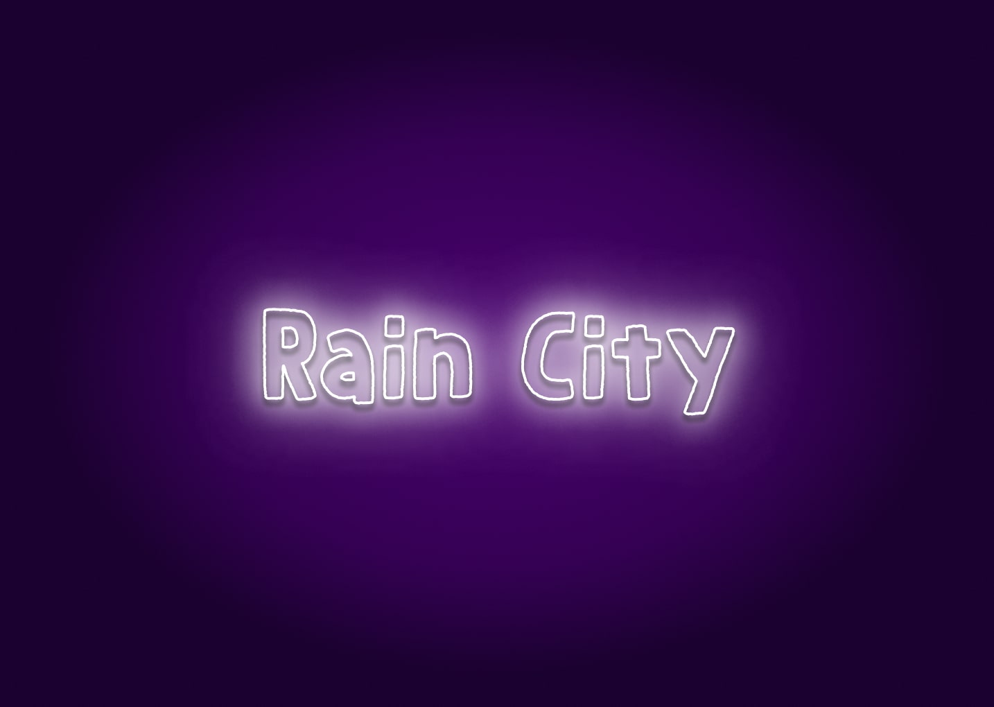 Rain City Neon Sign - Seattle