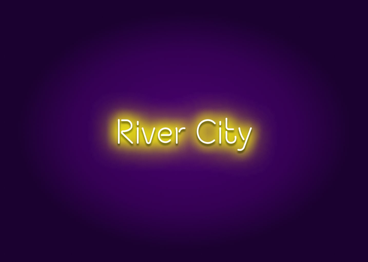 River City Neon Sign - San Antonio