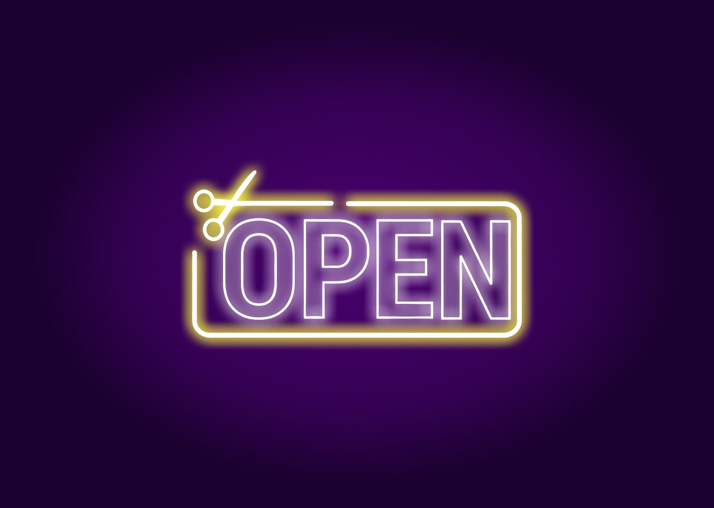 Salon Open Neon Signs