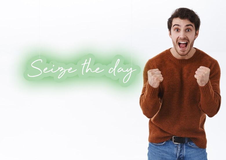Siezetheday - Green | Green Home Decor Neon Signs | Green Inspirational Neon Signs | OMGNeon.com