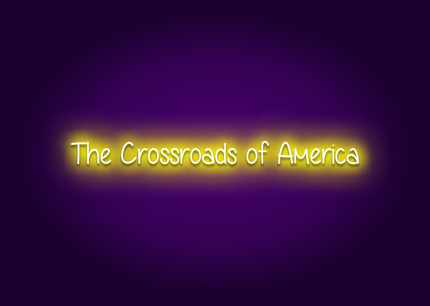 The Crossroads of America Neon Sign - Indianapolis