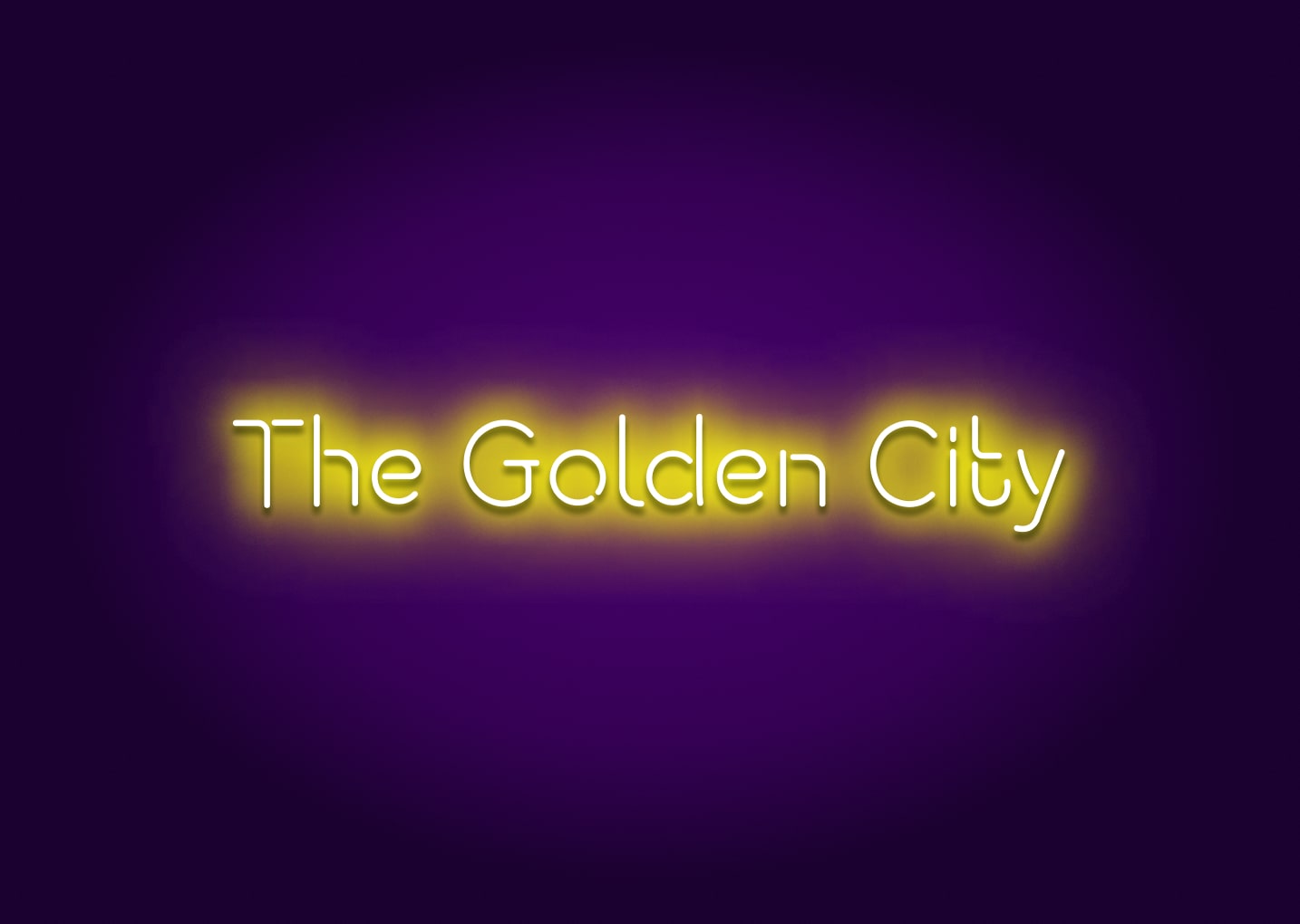 The Golden City Neon Sign - San Francisco