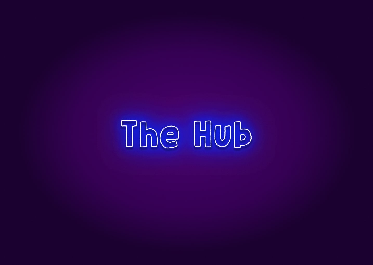 The Hub Neon Sign - Boston