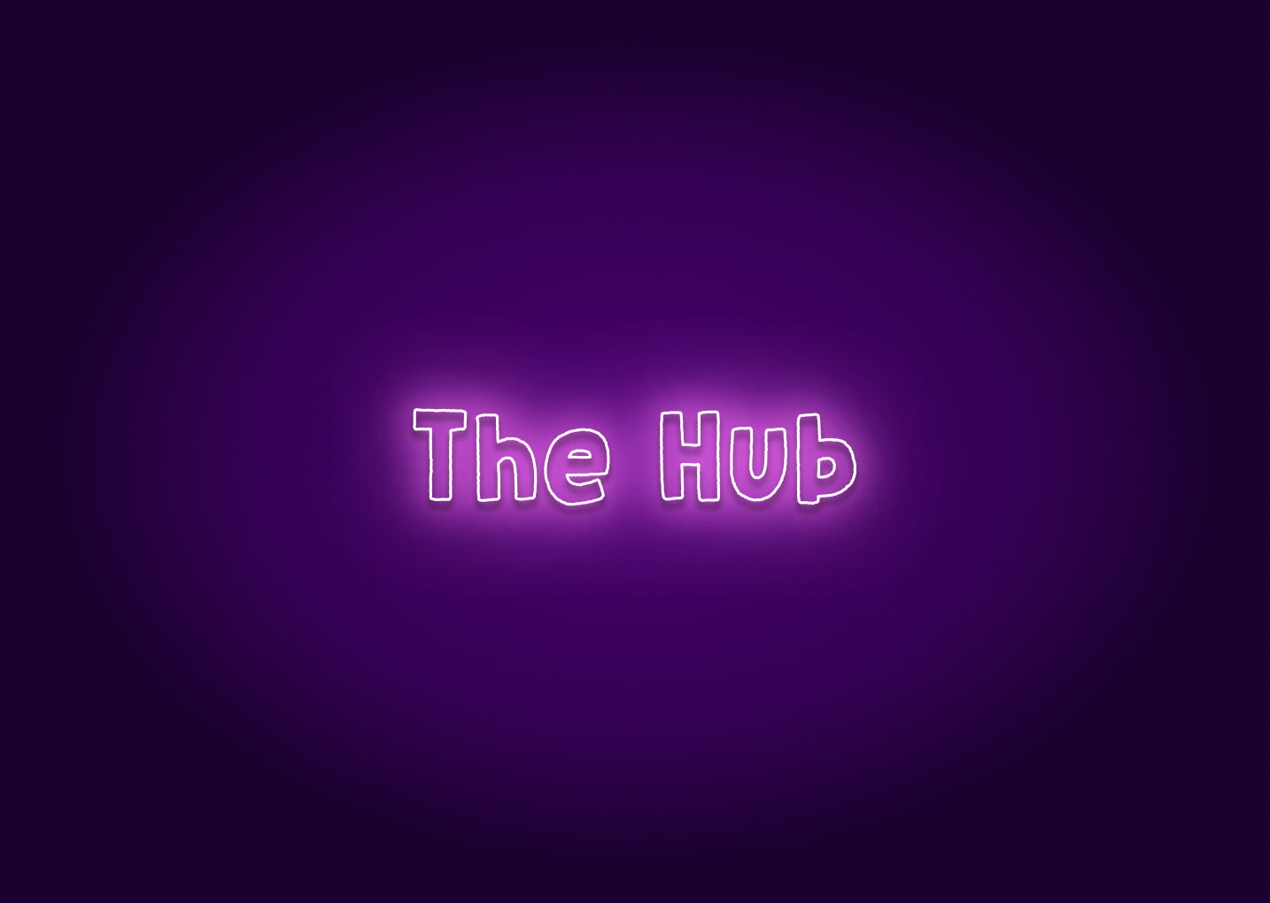 The Hub Neon Sign - Boston