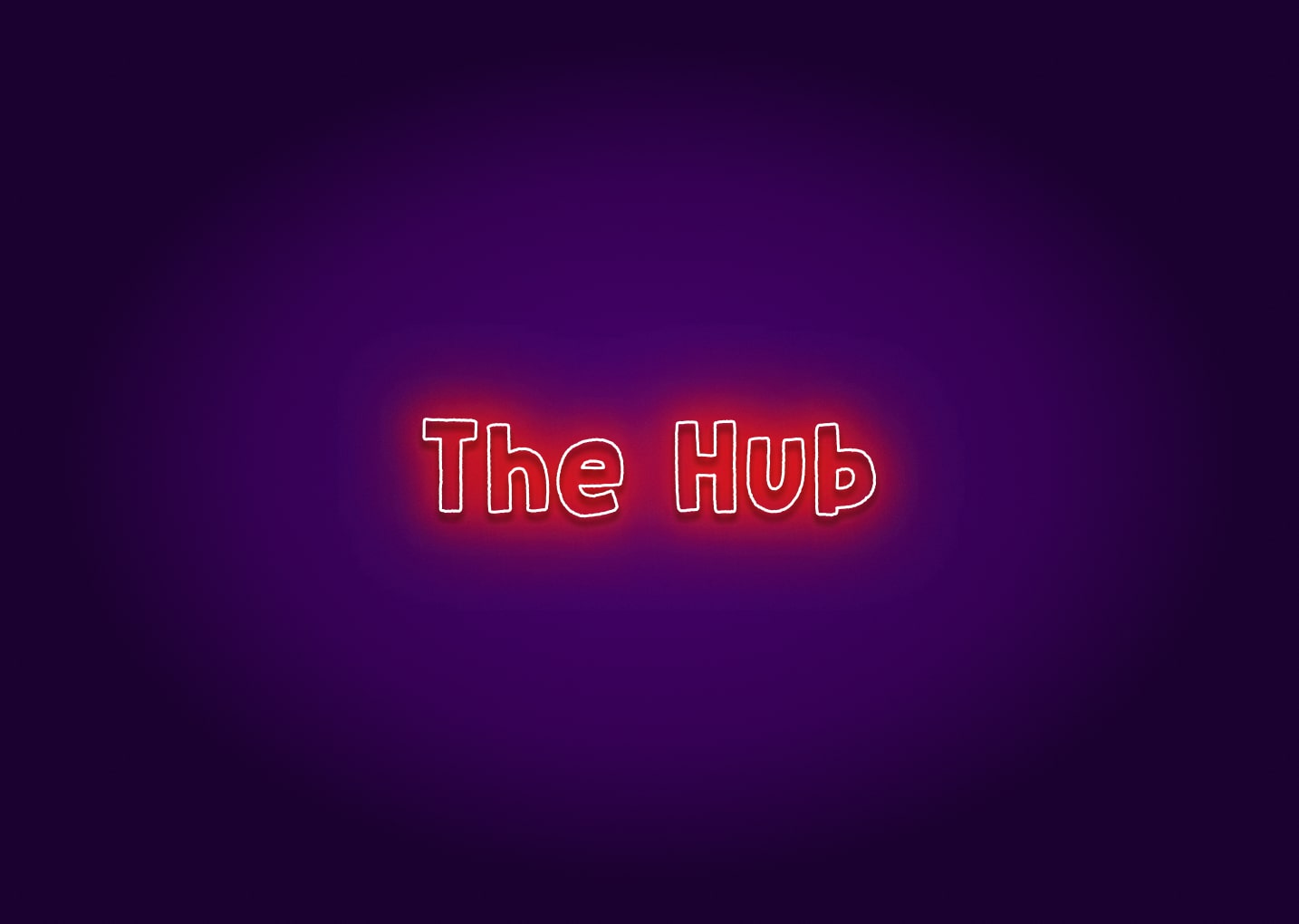 The Hub Neon Sign - Boston